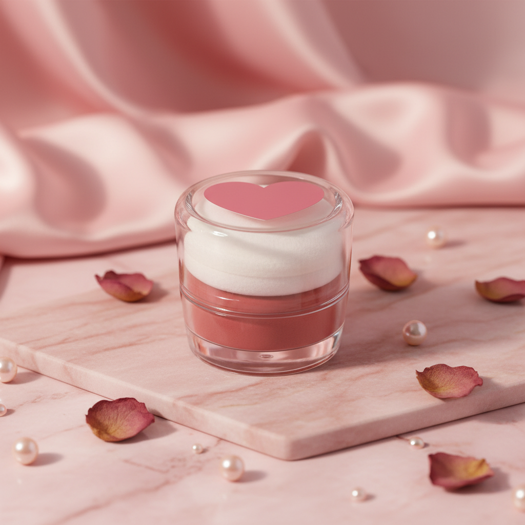 Blush con corazón en tapa