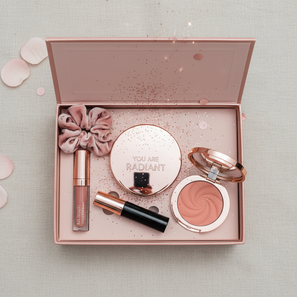 Surprise Beauty Set – Caja abierta revelando productos