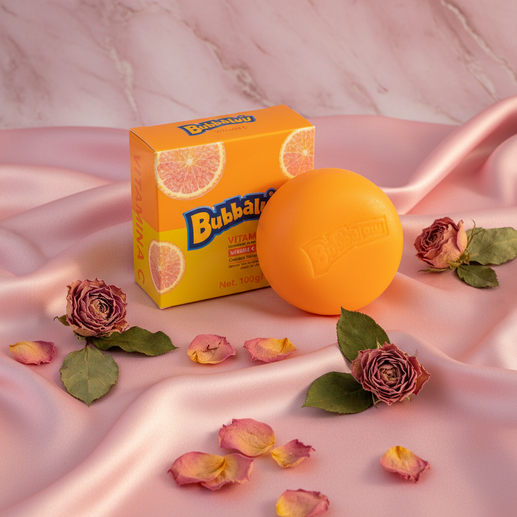 Jabón Vitamina C Bubbaluu - estilo editorial